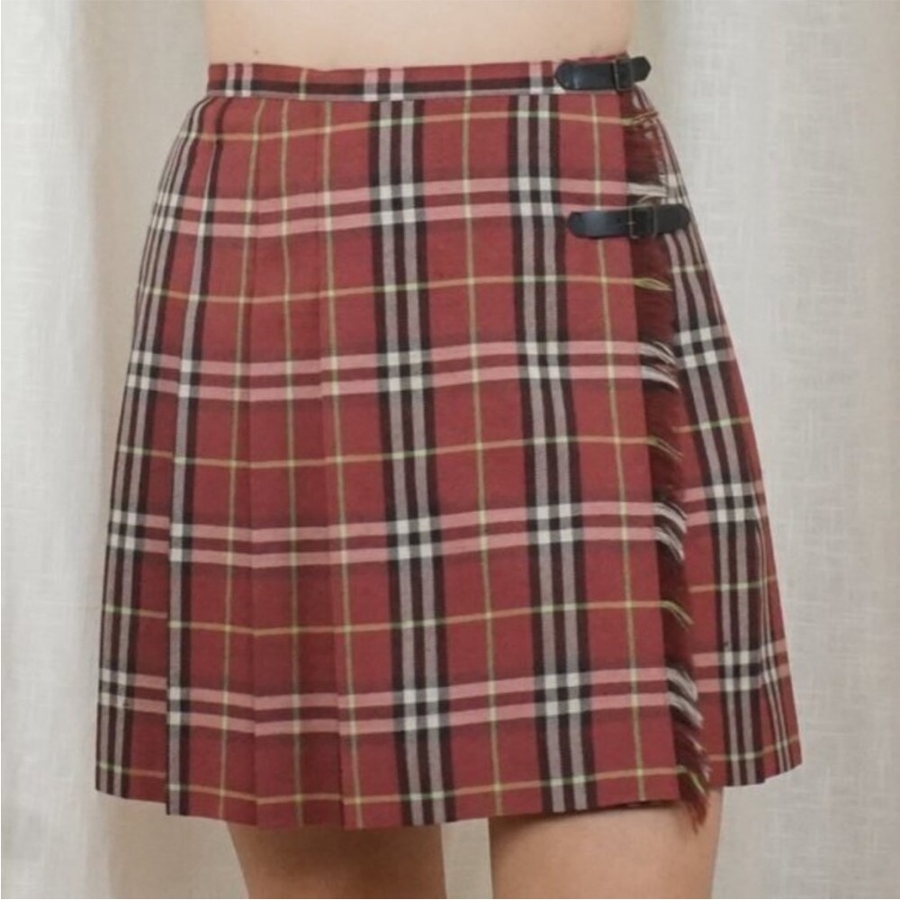 Burberry Nova Skirt in Red Check